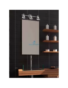 Applique murale Ondaluce SPOT3L Punto avec 3 spots LED chromés